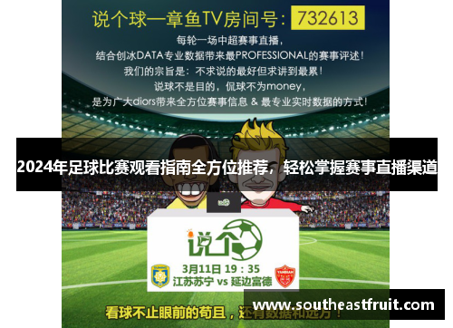 2024年足球比赛观看指南全方位推荐，轻松掌握赛事直播渠道